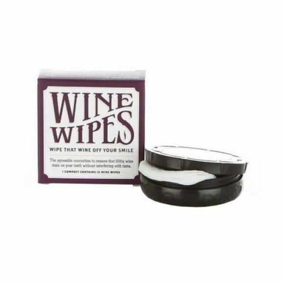 Wine Wipes, Removes Red Wine Stains From Teeth Compact 15 wipes, 2 pack - Picture 1 of 1